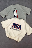 تیشرت باکسی مردانه پارچه دورس سه نخ مدل NBA