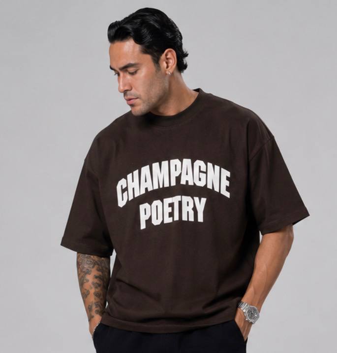 تیشرت مردانه پارچه ماکان مدل poetry