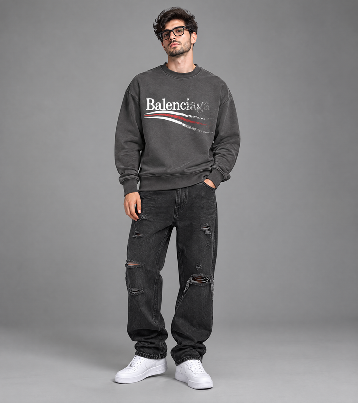 دورس سه نه یقه گرد مدل balenciaga